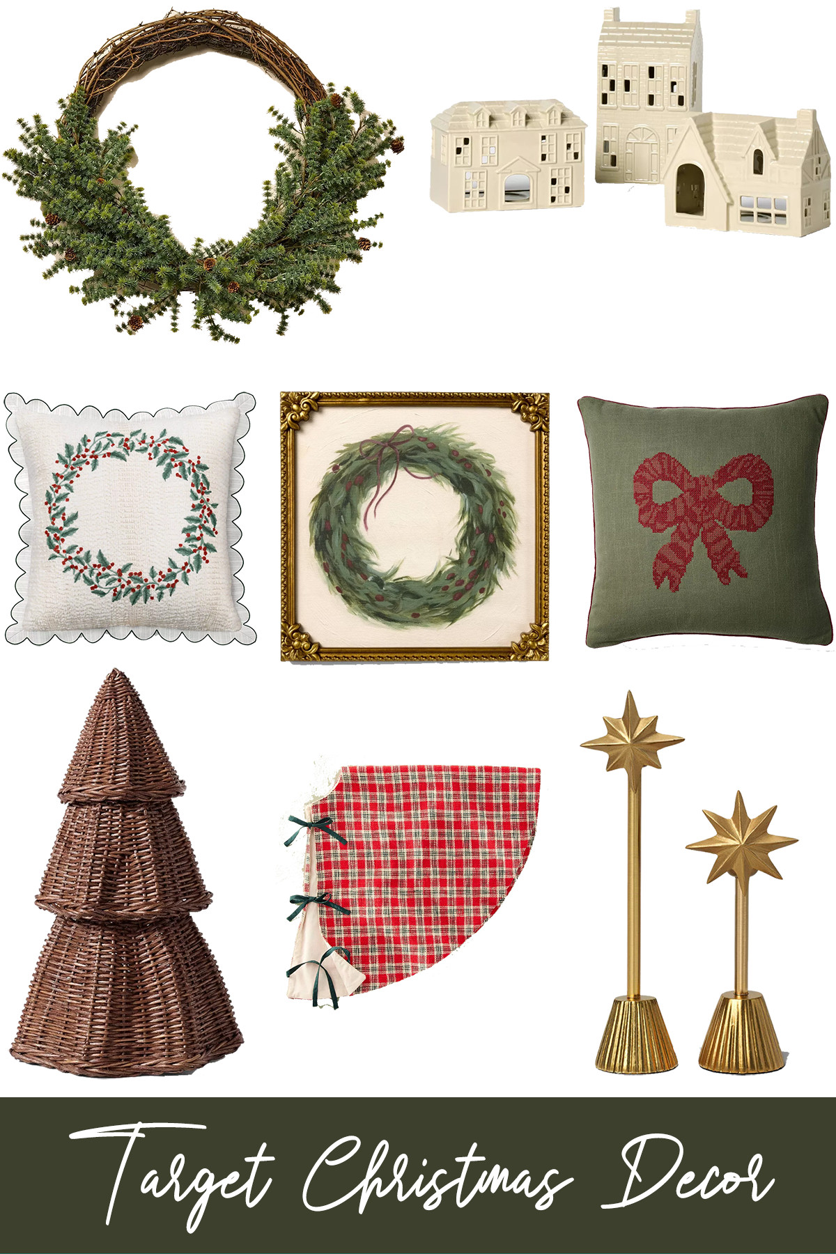 Target Christmas Decor

The pieces below from Target feature some of the biggest 2025 decor trends: heritage holiday styling, the rise of natural materials, and a renewed love for simple, meaningful pieces that evoke classic Christmas charm. The overall vibe is nostalgic and warm (if I had to choose only 2 adjectives to describe the style). I’m so glad they are continuing their collections with Studio McGee and and Hearth and Hand, which is where many of the pieces below are from. 

 #LTKHoliday #LTKSeasonal #LTKHome
