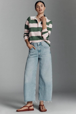 AGOLDE Low-Curve Low-Rise Tapered Jeans | Anthropologie (US)
