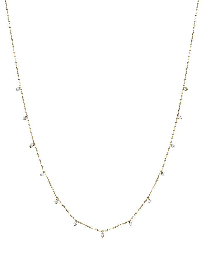 Diamond Droplet Necklace in 14K Yellow Gold,0 .50 ct. t.w. - 100% Exclusive | Bloomingdale's (US)