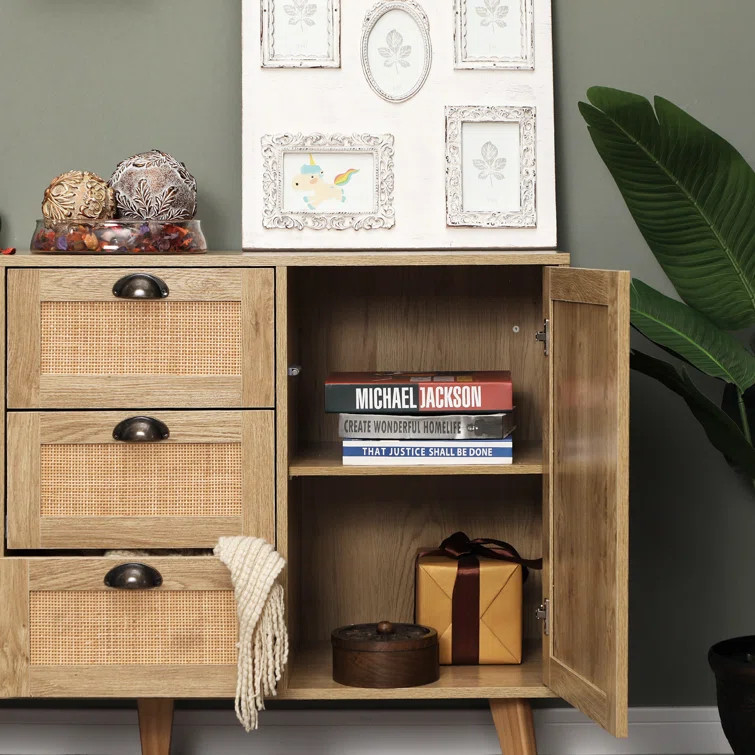 Ayssa 47.2'' Wide 2 Door And 3 Drawer Sideboard | Wayfair North America