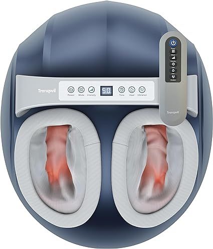 Tranqwil Foot Massager Machine with Deep Tissue Massage Heat, Blood Flow, Vibration, and Compress... | Amazon (US)