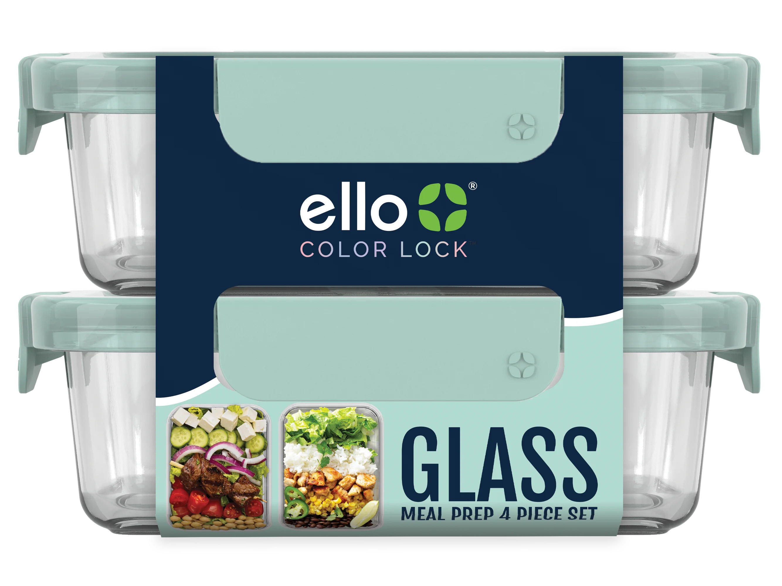 Ello 3.4 Cup Duraglass Glass Containers and Plastic Locking Lids, Set of 2 - Walmart.com | Walmart (US)