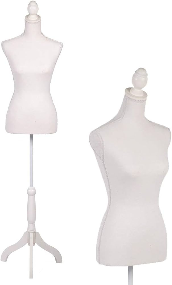 FDW Mannequin Manikin 60”-67”Height Adjustable Female Dress Model Display Torso Body Tripod S... | Amazon (CA)