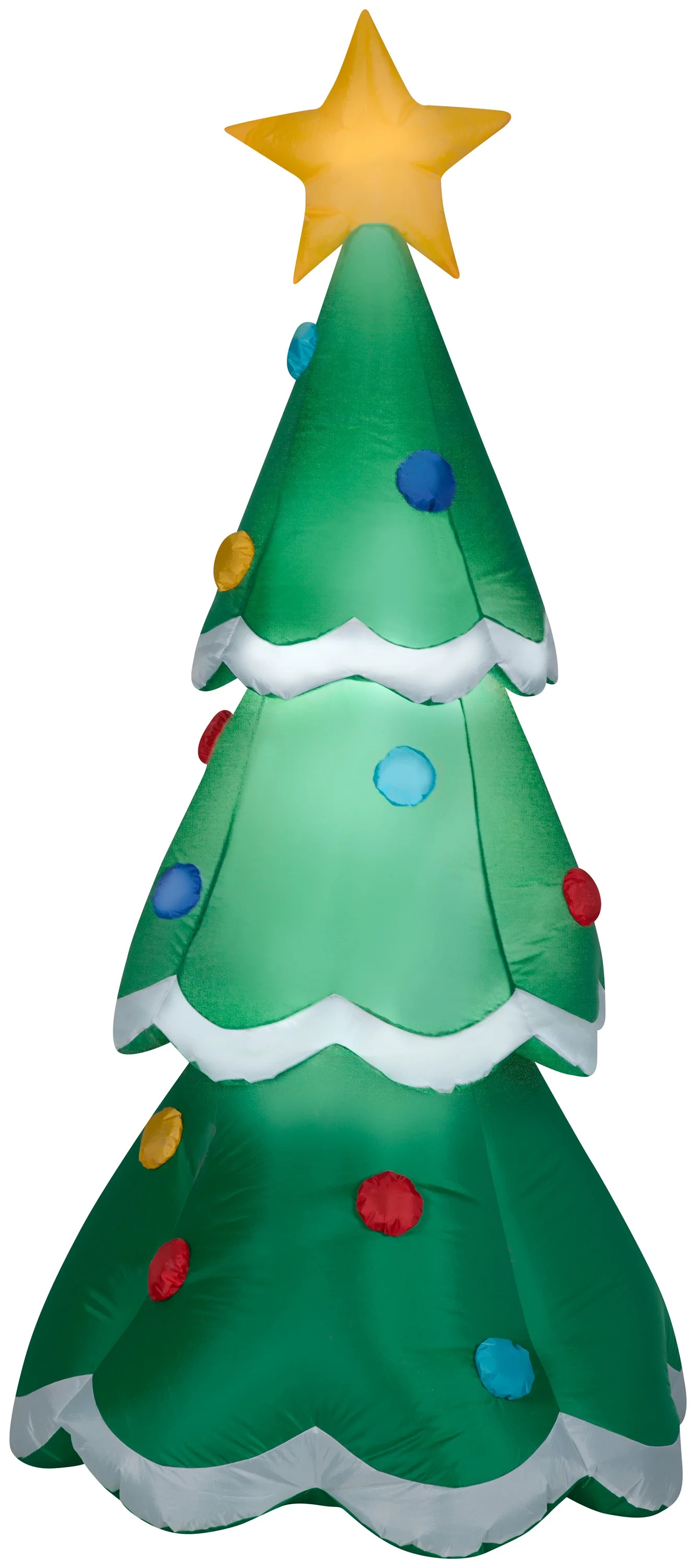 Gemmy Christmas Airblown Inflatable Tree, 7 ft Tall, Green - Walmart.com | Walmart (US)