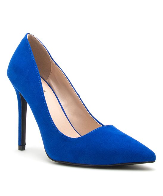 Qupid Women's Pumps COBALT - Cobalt Blue Show Pump - Women | Zulily