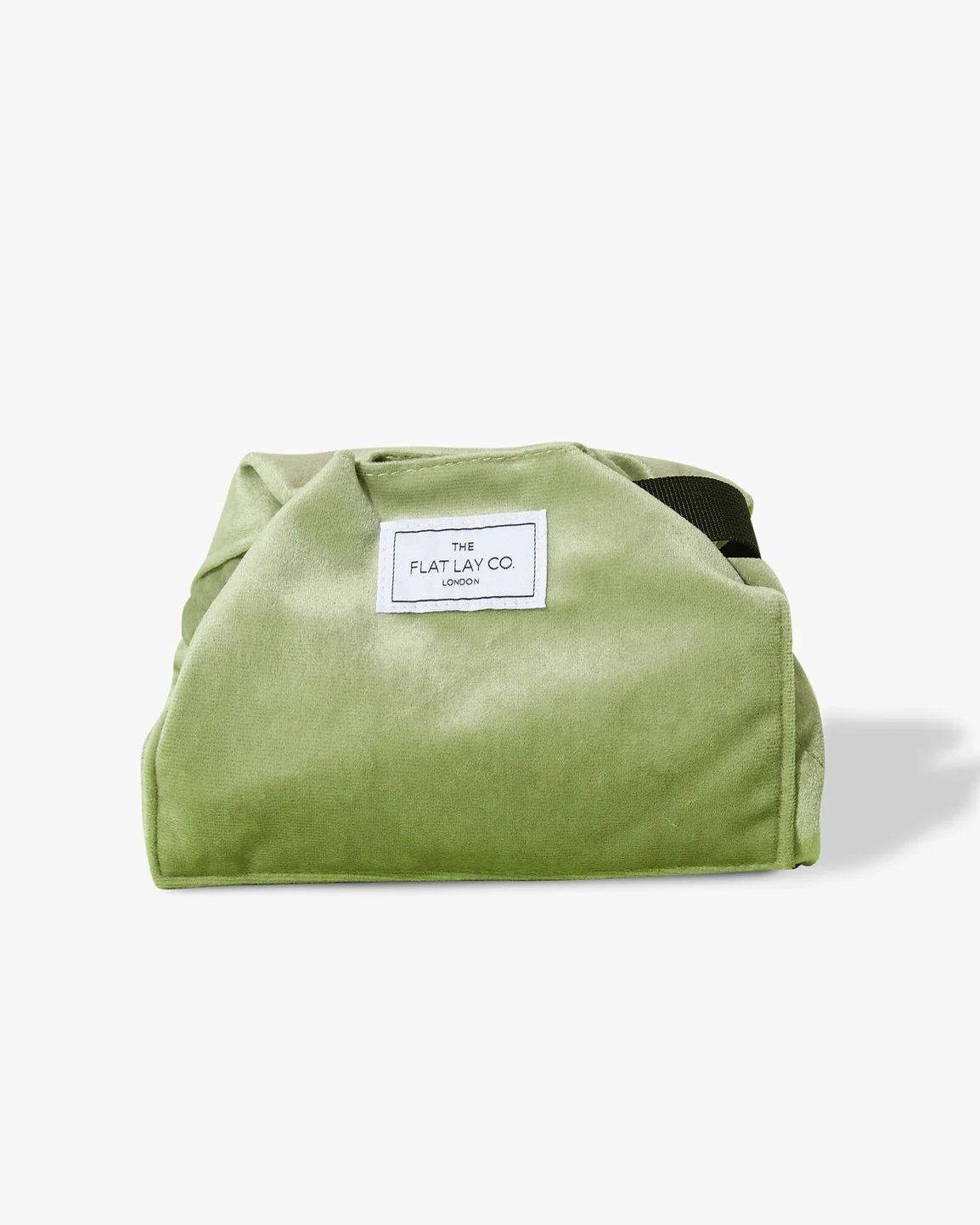 The Flat Lay Co Sage Green Velvet Make Up Bag | Oliver Bonas | Oliver Bonas (Global)