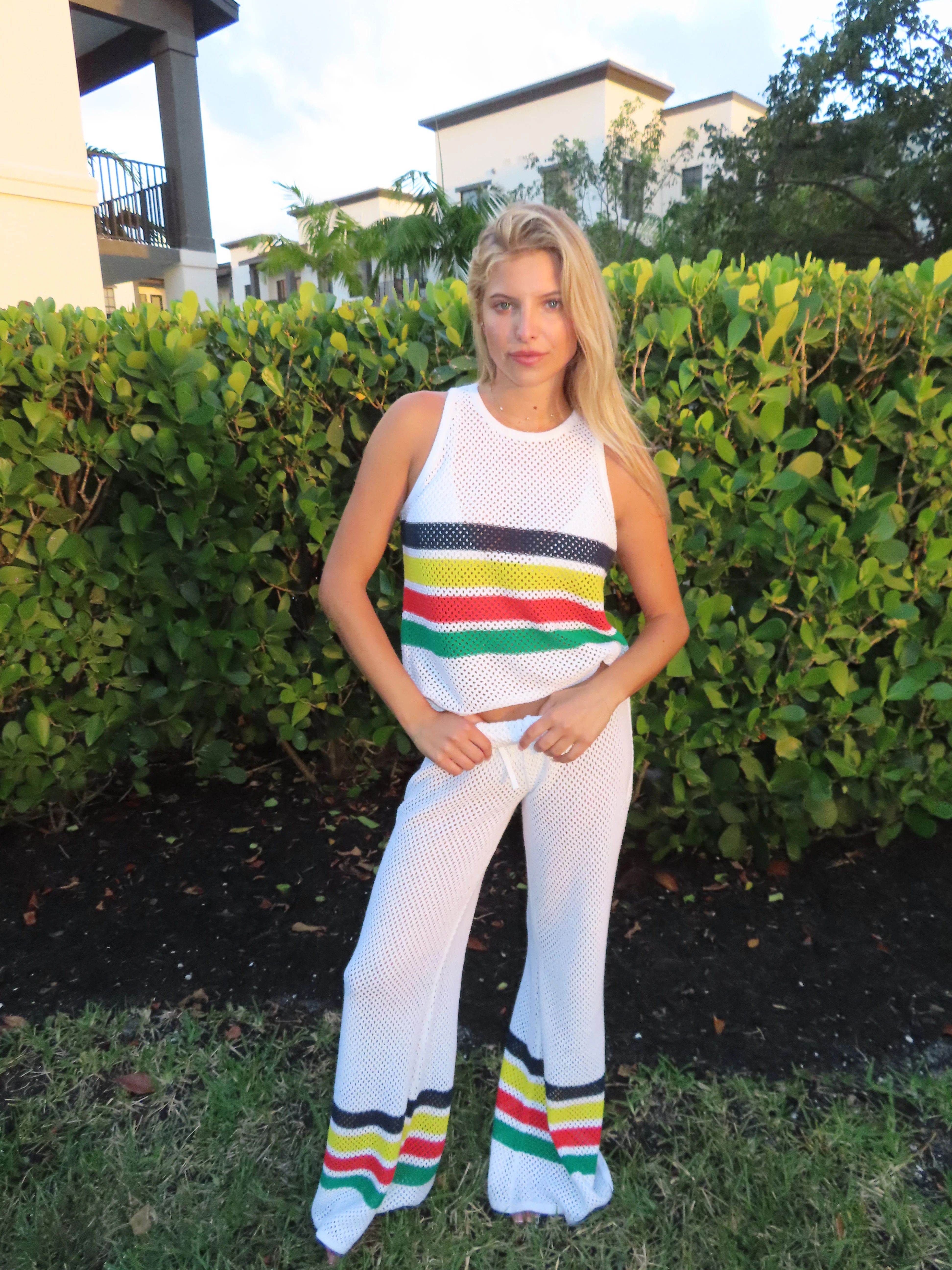 The Grenada Knit Striped Tank | Jocelyn