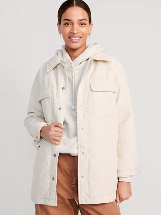 Quilted Utility Shacket | Old Navy (CA)