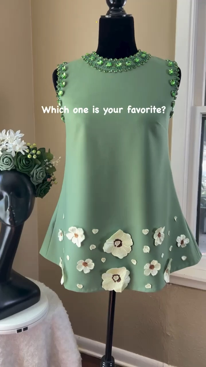 💐Can you imagine these flowers following you wherever you go? The dress length is 32”/80 cm, but you can request a custom size if you need it longer and choose your hat style for free! This is perfect for any party throughout the year, whether it’s summer in the garden or indoor holidays. If you need a coat to match this dress, Ada and Kennedy are perfect options!


#LTKWedding #LTKVideo #LTKParties