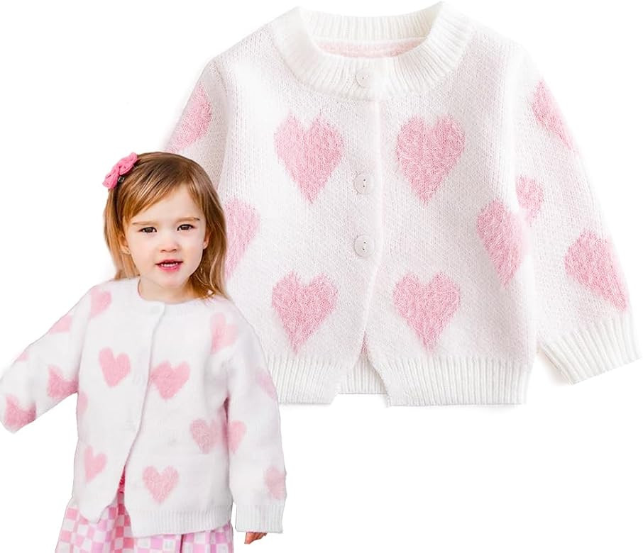 Simplee kids Baby Sweater Cardigan Jacquard Cable-Knit Spring Coat Long Sleeve Cardigan for Baby ... | Amazon (US)