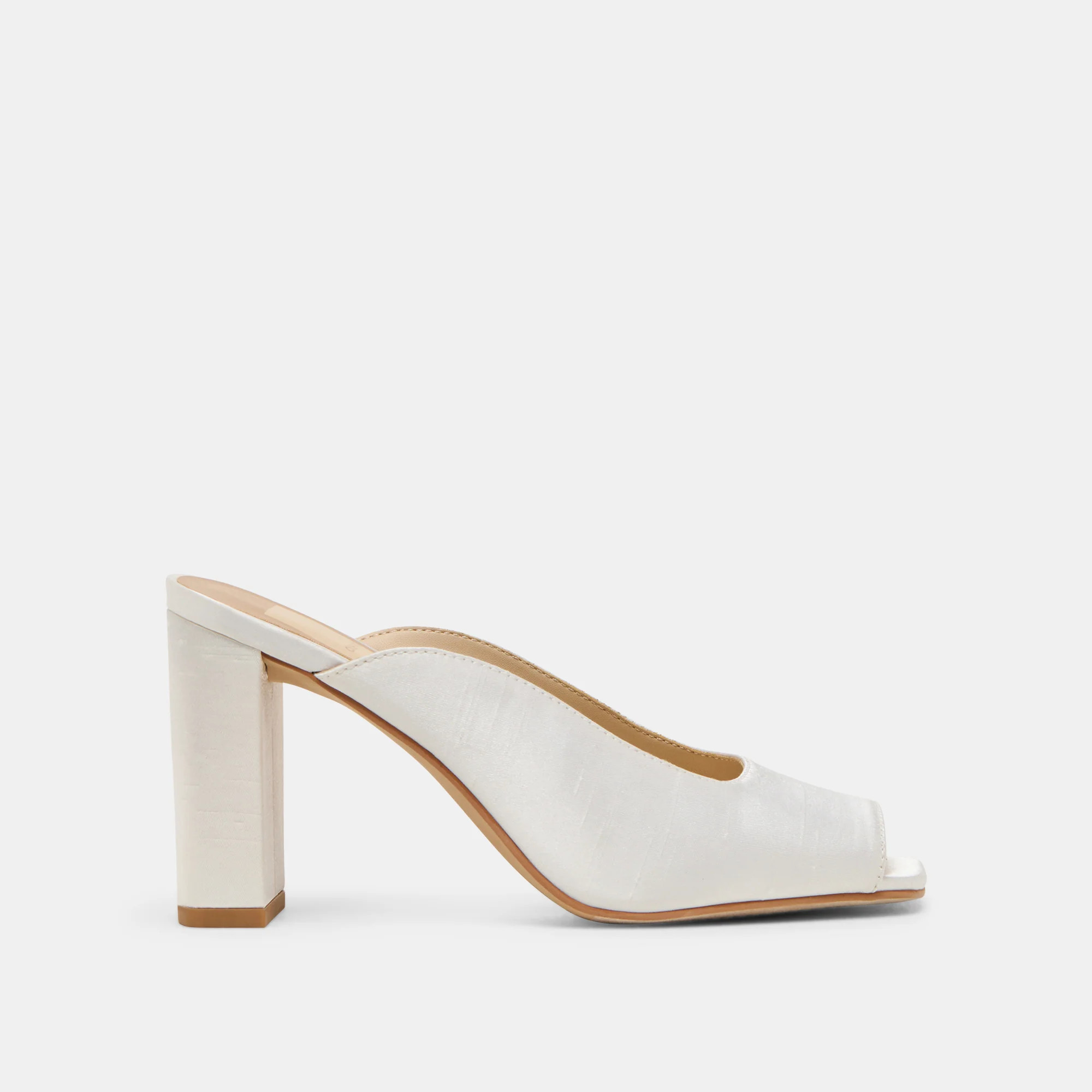 Sabela Off White Satin Heels | Dolce Vita | DolceVita.com