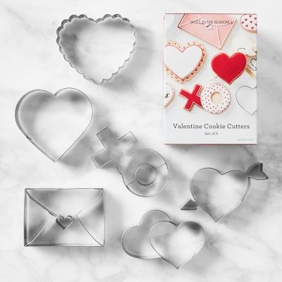 Valentines Stainless-Steel Impression Cutters, Set of 6 | Williams-Sonoma