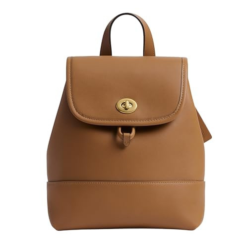 Coach Women's Turnlock Backpack, B4/Honey Brown, Medium | Amazon (US)