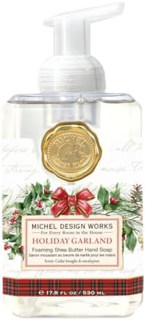 Michel Design Works Foaming Hand Soap, Holiday Garland, Beautiful Square Container with Pump | Amazon (US)