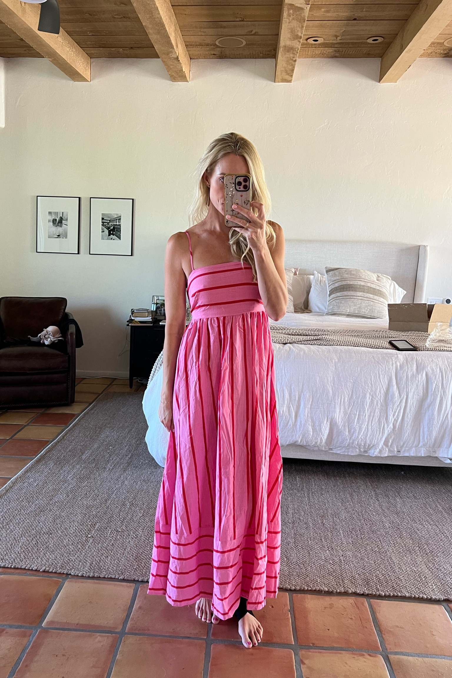 Petal & pup maxi dress by Nordstrom (size small)

So cute pink and red striped maxi dress with a small open back - but bra friendly with adjustable straps. Didn’t expect to love so much!

Perfect for vacation, bbq, church, summer, baby or bridal shower, etc 

#LTKSeasonal #LTKfindsunder100 #LTKtravel