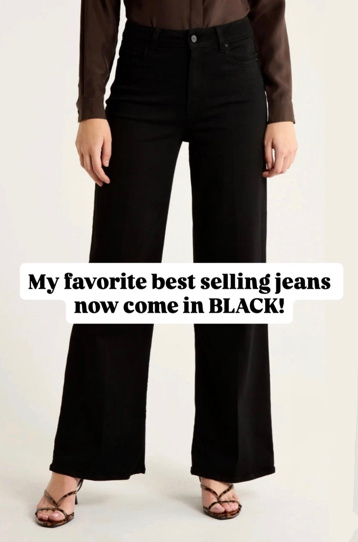 Black wide leg jeans
Jeans 

#LTKSeasonal