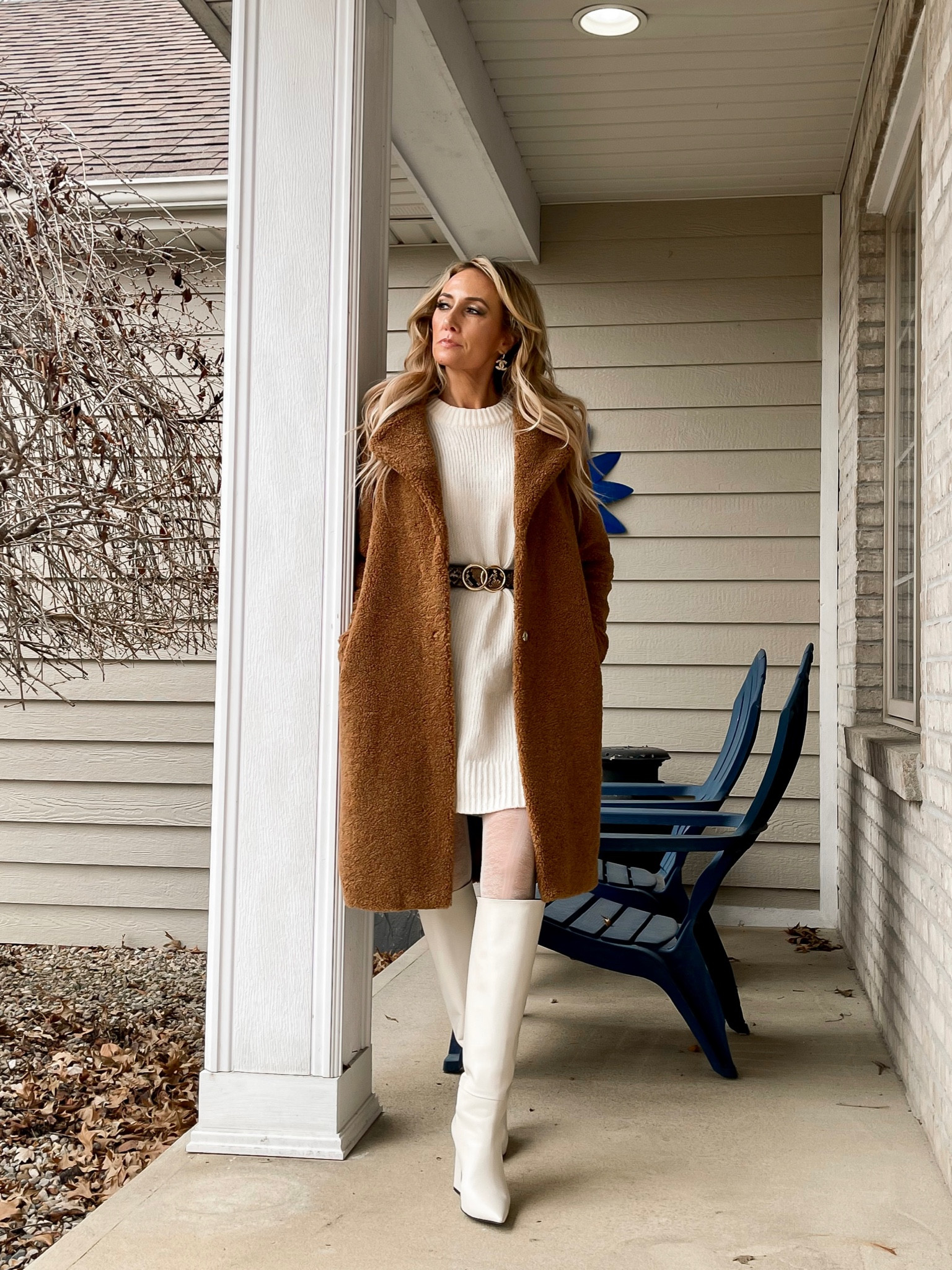 Sweater Dresses and Knee High Boots...
definitely my vibe right now!
Rachel Zoe Brown Teddy Coat - old from @marshalls
Cream Sweater Dress - old from @target
Steve Madden Ivory Knee High Boots - old
Follow for more outfit and style Inspo!
style, sweater dress, sweater weather, dress, winter style, winter outfit, winter fashion, business casual, workwear, workwear style, style Inspo, outfit, outfit inspiration,ootd style, ootd, preppy, preppy style, classic, classic style, chic, chic style

#LTKstyletip #LTKunder100 #LTKunder50