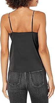 The Drop Women's Natalie V-Neck Lace Trimmed Camisole Tank Top | Amazon (US)