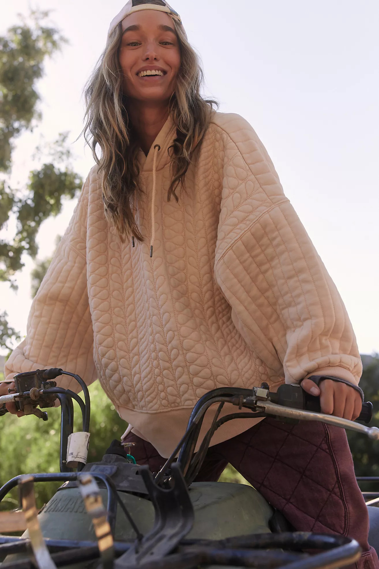 Sprint To The Finish Quilted Hoodie | Free People (Global - UK&FR Excluded)