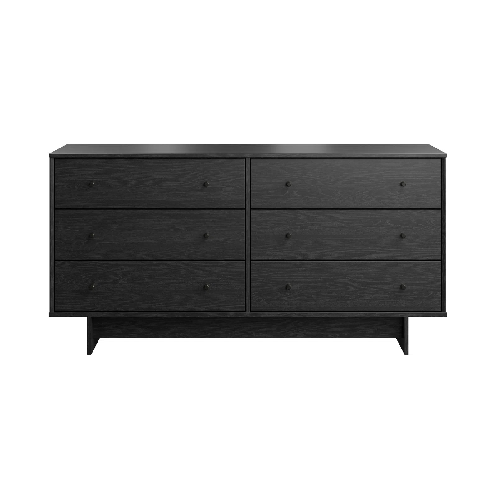 Orrsville Ranbir Oak 6 Drawer Dresser 61" Wide Chest of Drawers, Dresser for Bedroom, Chest of Dr... | Wayfair North America