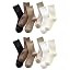 MarJunSep Womens Cute Crew Socks Neutral Cotton Slouchy Loafer Boot Dress Socks Women Girls Grano... | Amazon (US)