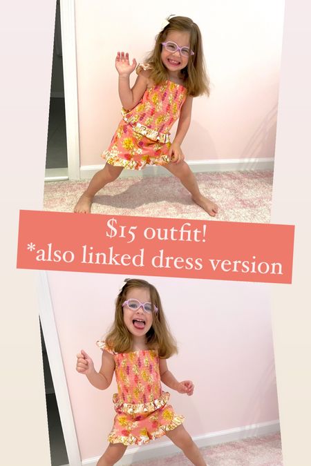 $15 Walmart girls outfit,
Also comes in a dress 
Walmart kids
Walmart finds for girls 
Walmart toddler clothes
Walmart baby clothes 
Walmart fashion 
Matching sister dresses

#LTKfamily #LTKkids #LTKbaby