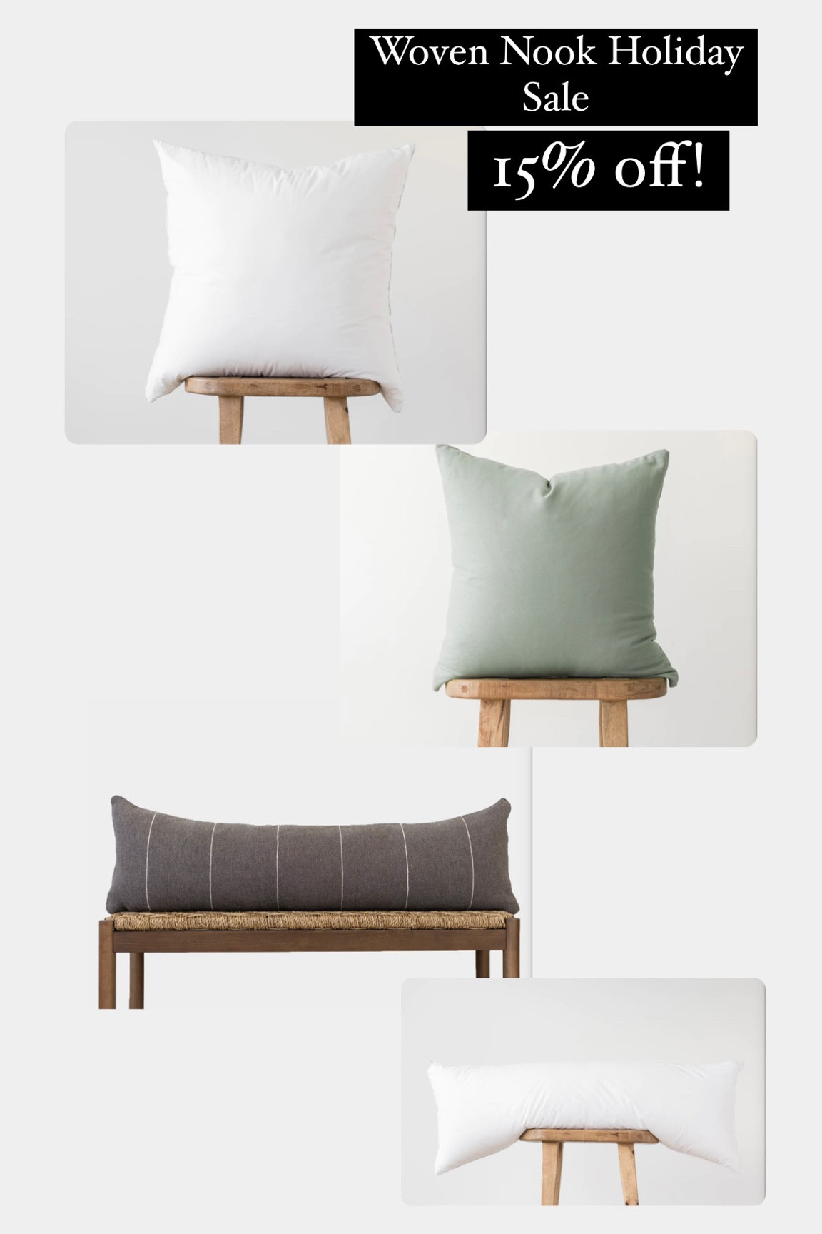 Woven Nook is having their Holiday sale for 15% off! 