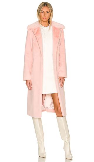 Sonny Faux Fur Coat in Baby Pink | Revolve Clothing (Global)
