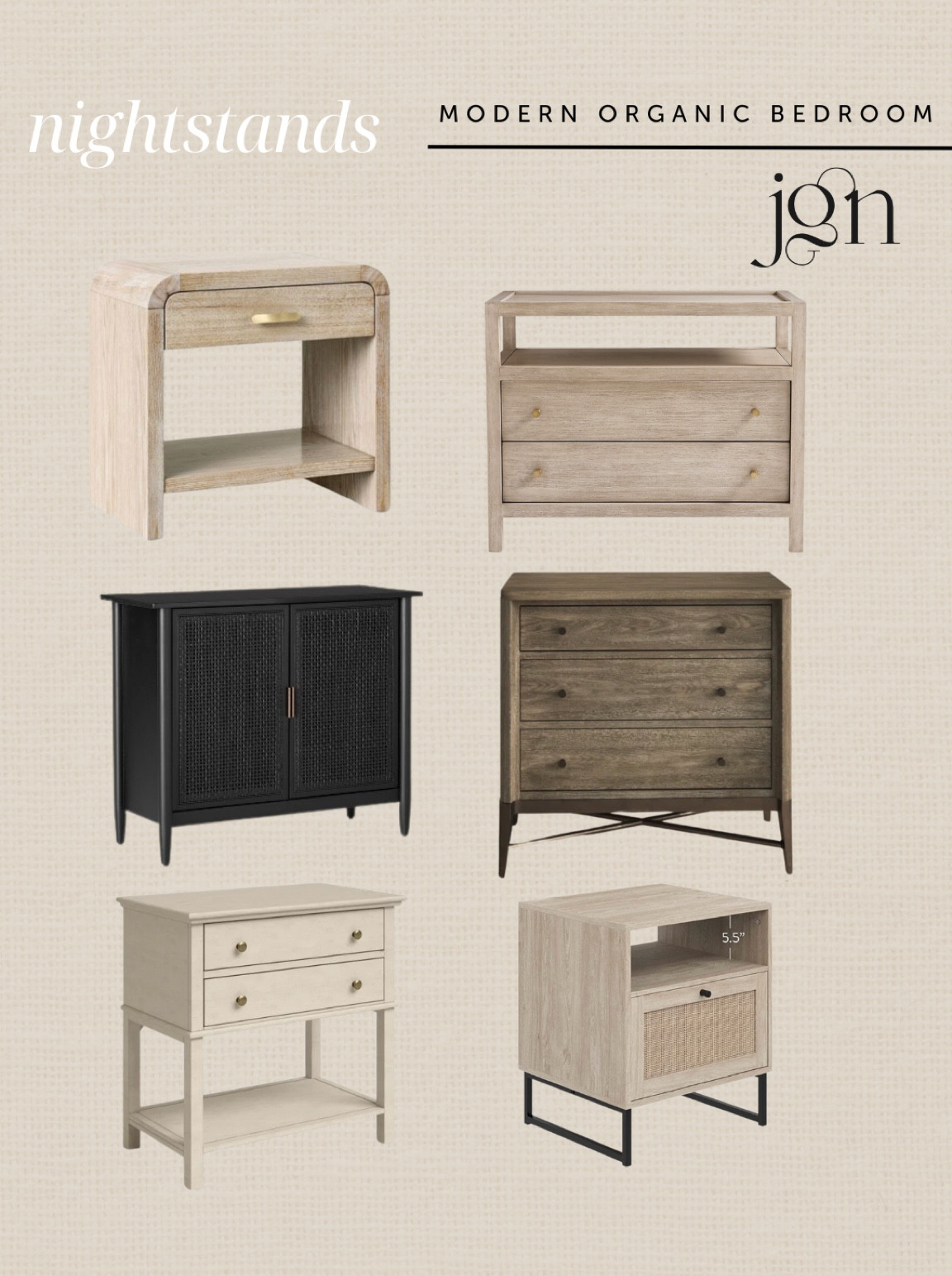 Modern organic nightstands #bedroom #nightstand #sidetable #homedecor #homefinds #cabinet 

#LTKFind #LTKsalealert #LTKhome