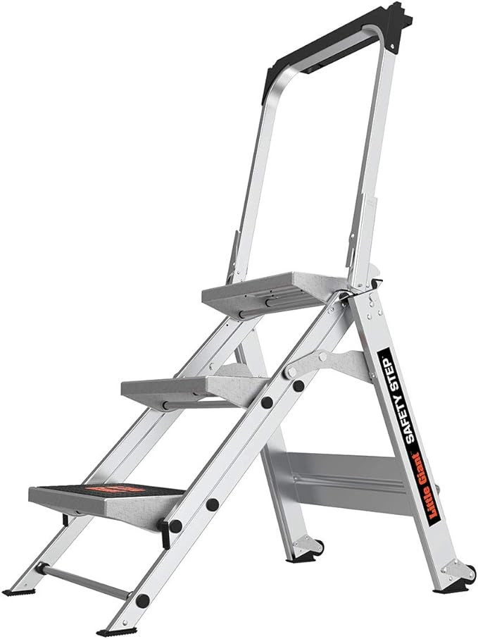 Little Giant Ladders, Safety Step, 3-Step, 3 Foot, Step Stool, Aluminum, Type 1A, 300 lbs Weight ... | Amazon (US)