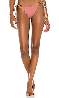 KYA Gemma Reversible Bikini Bottom in Rose Gold & Latte from Revolve.com | Revolve Clothing (Global)