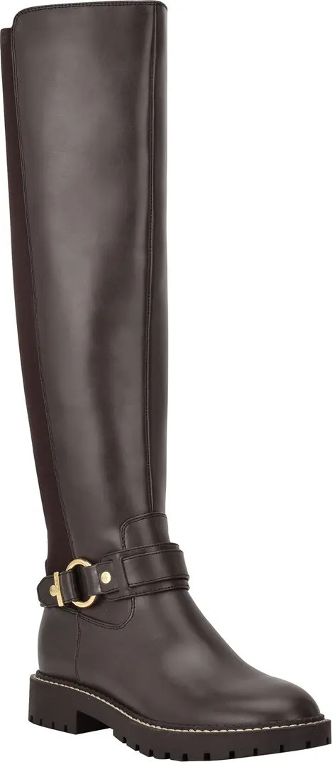 Jiola Buckled Lug Sole Riding Boot | Nordstrom Rack