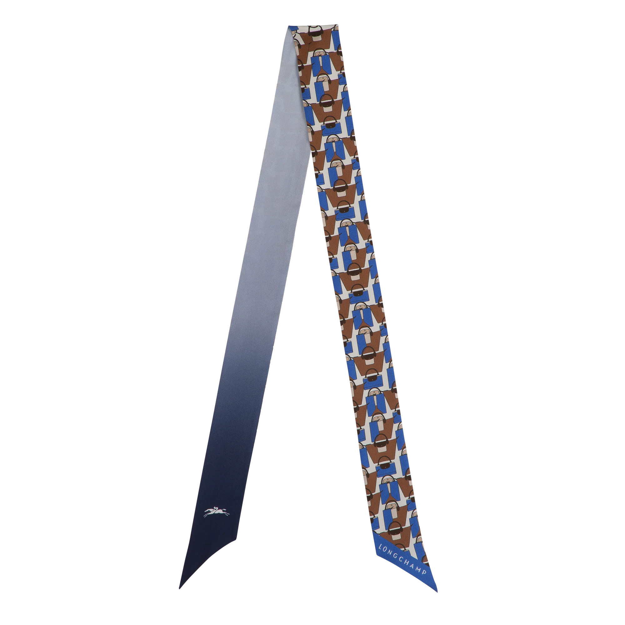 Origami Le Pliage Headband Atlantic - Silk | Longchamp US | Longchamp