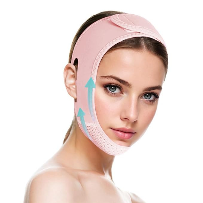V Line Lifting Mask Chin strap for sleeping, V Line Lifting Mask for Women,Jaw Exerciser，Medium... | Amazon (US)