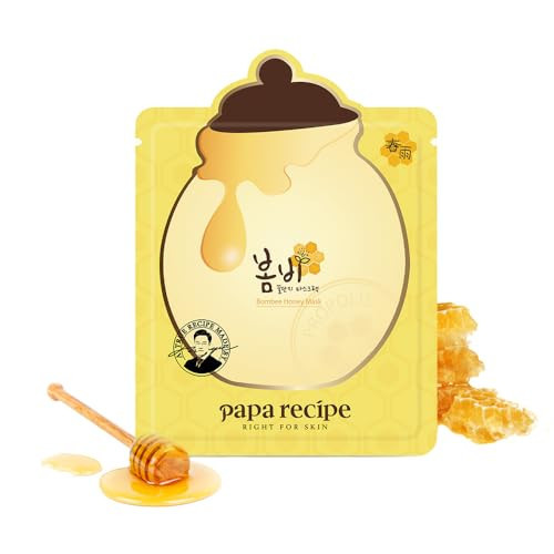 [Papa Recipe] Bombee Honey Mask Pack 25g * 10 sheets - Sheet Mask, Facial Skin Care, Deep Moisturizing Serum for Dry Skin - Korean Skin Care, K-Beauty | Amazon (US)