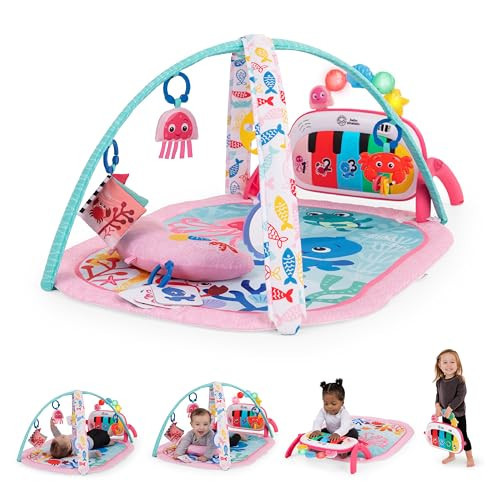Baby Einstein Ocean Explorers 4-in-1 Kickin Tunes Jellyfish Jamboree Music & Language Discovery Gym, Pink, Ages 0 Months and Up | Amazon (US)