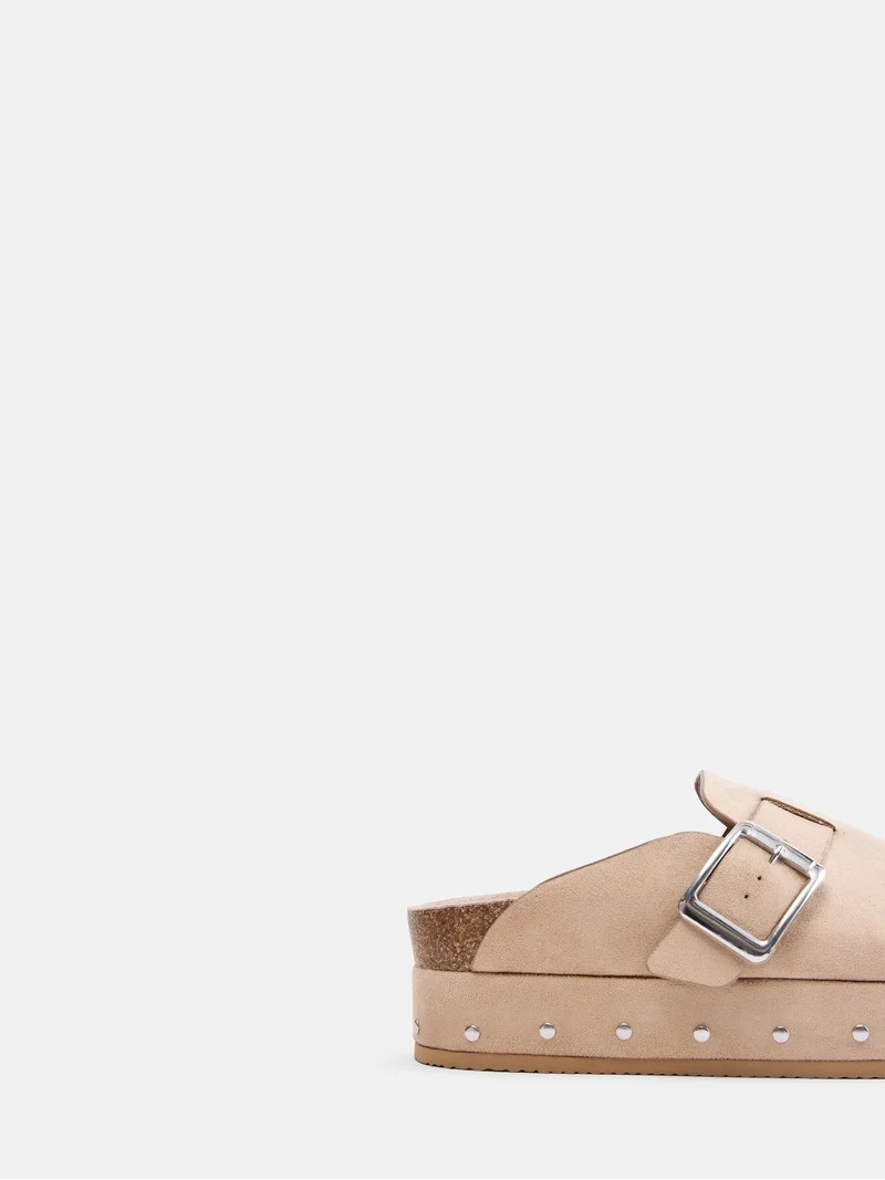 Madden NYC Women's Studded Faux Suede Platform Clogs | Walmart (US)