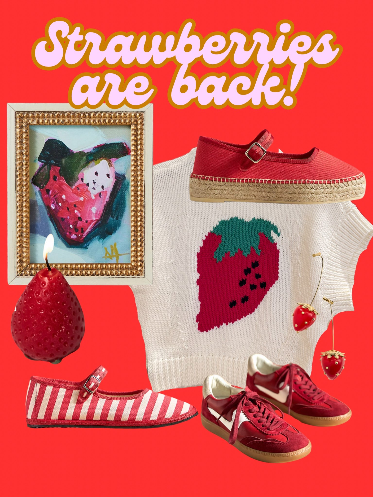 Obsessing with all things red! I noticed strawberries and cherry tomatoes all over new clothing styles and am totally here for it. 

#LTKPetite #LTKSeasonal #LTKShoeCrush