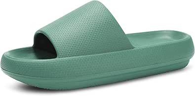 welltree Cloud Slides for Women Men Pillow Slippers Non-Slip Bathroom Shower Sandals Soft Thick S... | Amazon (US)