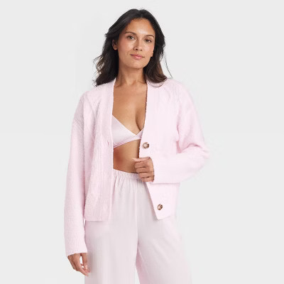 Women's Sweater Cardigan - Auden™ Pink XS | Target