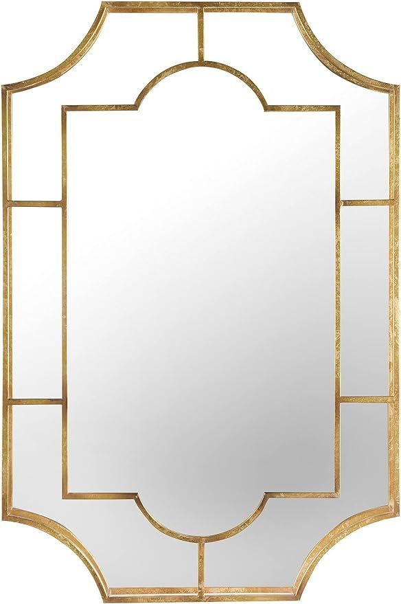 Creative Co-Op Metal Wall Gold Finish Mirror | Amazon (US)