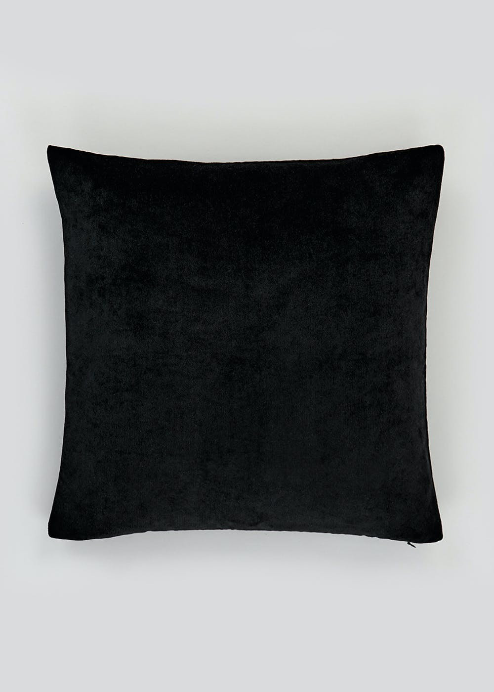 Velour Cushion (45cm x 45cm) – Black | Matalan (UK)