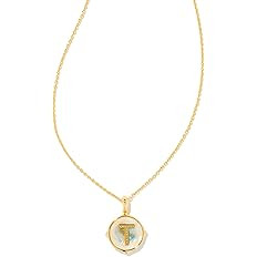 Kendra Scott 14k Gold-Plated Brass Letter A-Z Disc Reversible Pendant Necklace, Fashion Jewelry f... | Amazon (US)
