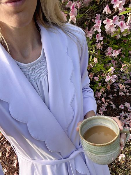 The softest robe for a spring morning wearing size xs- runs relaxed fit. 

#LTKSeasonal