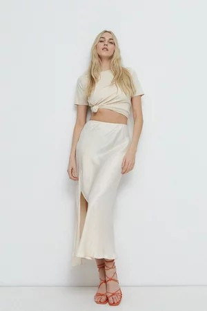 Satin Slip Skirt | Warehouse UK & IE