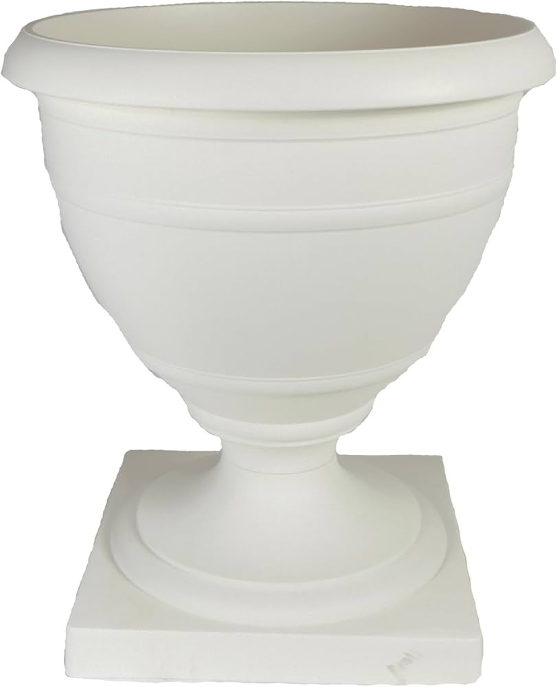The HC Companies 18 Inch Tall Olympia Plastic Urn Lightweight Outdoor Plastic Plant Pot for Flowe... | Amazon (US)