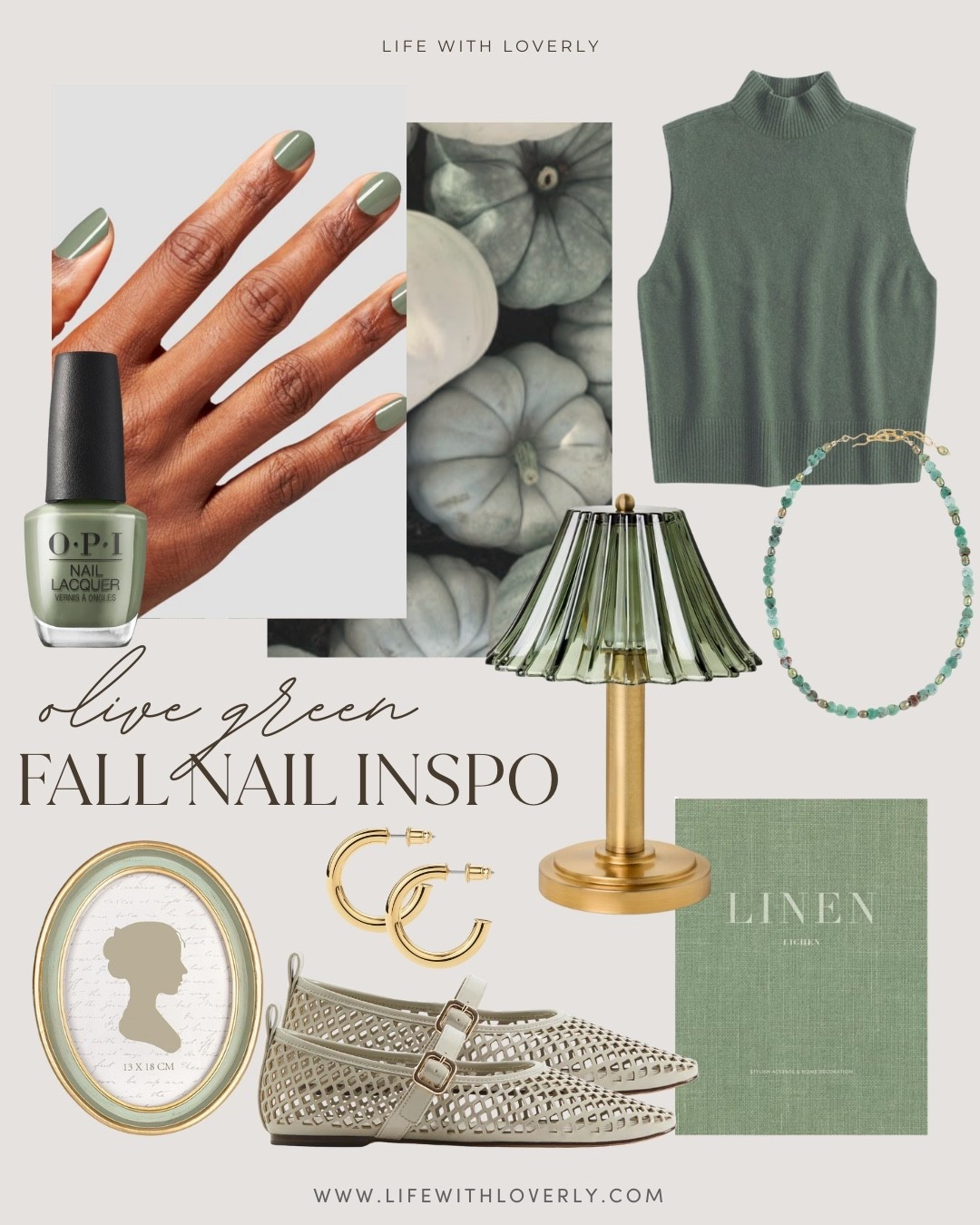 Love a good green on nails in the fall season! This green is a perfect mix of sage & olive. It pairs perfectly with gold accessories! 

Loverly Grey, Life with Loverly, fall nails 

#LTKSeasonal #LTKBeauty #LTKStyleTip