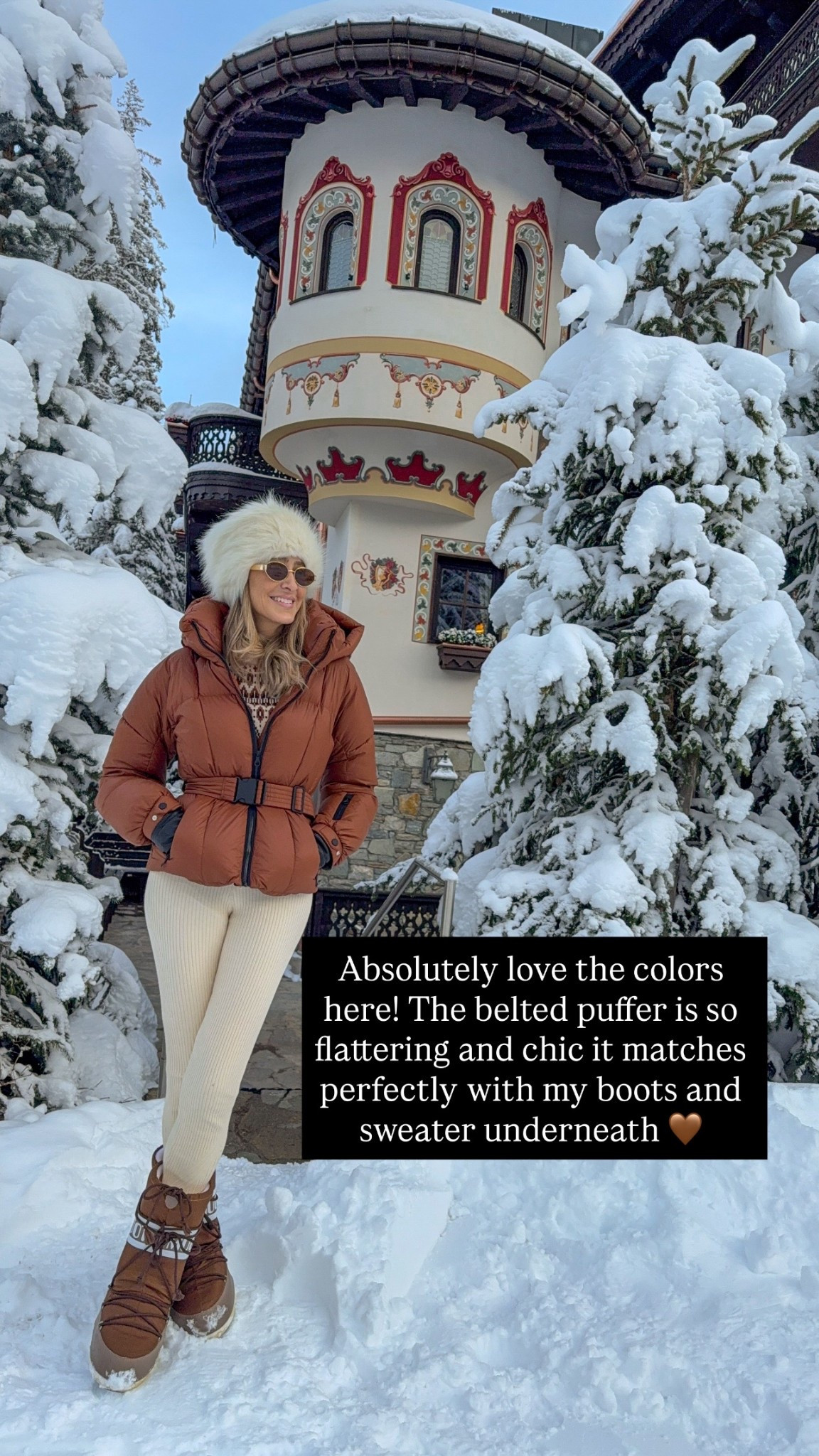 Absolutely love the colors here! The belted puffer is so flattering and chic it matches perfectly with my boots and sweater underneath 
Fits true to size and I’m wearing size small 

#LTKU #LTKStyleTip #LTKootd