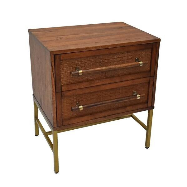 222 Fifth Sophia Acacia Wood Nightstand - Blonde | Bed Bath & Beyond