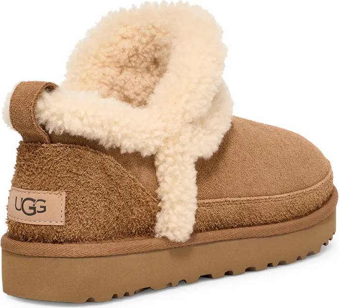 Classic Ultra Mini Spillseam Genuine Shearling Bootie (Women) | Nordstrom